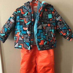 Cat & Jack Boys Size 18 mo Snow Bib & Jacket Set